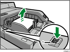 Multi bypass tray illustration numbered callout illustration