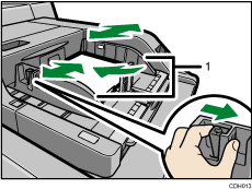 Multi bypass tray illustration numbered callout illustration