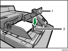 Multi bypass tray illustration numbered callout illustration