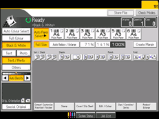 Operation panel screen illustration
