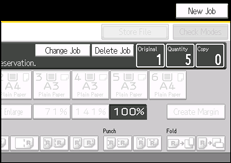 Operation panel screen illustration