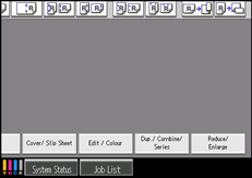 Operation panel screen illustration