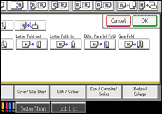 Operation panel screen illustration