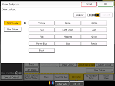 Operation panel screen illustration