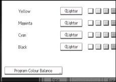 Operation panel screen illustration
