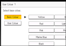 Operation panel screen illustration