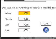Operation panel screen illustration