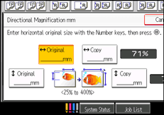 Operation panel screen illustration