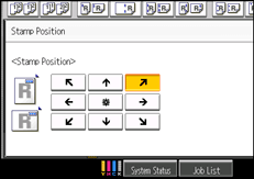 Operation panel screen illustration