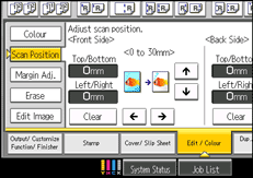 Operation panel screen illustration