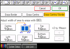 Operation panel screen illustration
