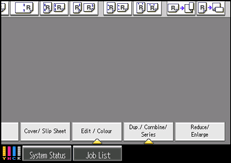 Operation panel screen illustration