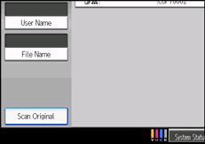 Operation panel screen illustration