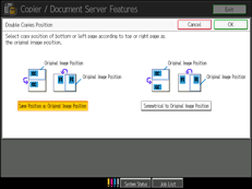 Operation panel screen illustration