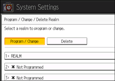 Operation panel screen illustration