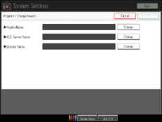 Operation panel screen illustration