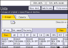 Ilustración de la pantalla panel de mandos