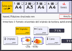 Illustrazione schermata pannello di controllo