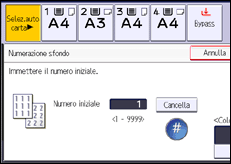 Illustrazione schermata pannello di controllo