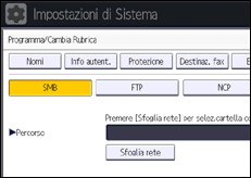 Illustrazione schermata pannello di controllo