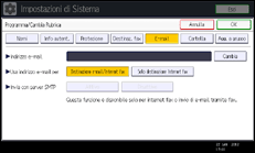 Illustrazione schermata pannello di controllo