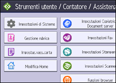 Illustrazione pannello operativo