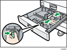 Illustrazione del vassoio carta formato piccolo