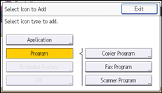 Operation panel screen illustration