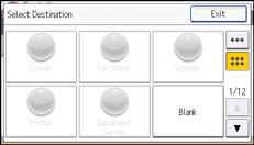 Operation panel screen illustration