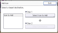Operation panel screen illustration