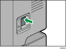 Main power switch illustration