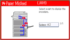 Operation panel screen illustration