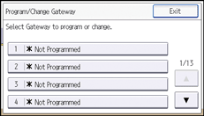 Operation panel screen illustration