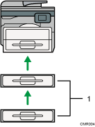 Illustration of external options numbered callout illustration