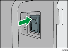 Main power switch illustration