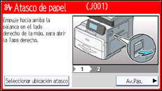 Ilustración de la pantalla panel de mandos