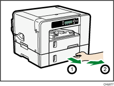 illustration de l'unité l'alimentation papier