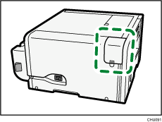 Illustration du logement USB