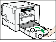 illustration de l'unité l'alimentation papier