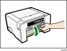 Illustratie lade 1 uitvoerplank