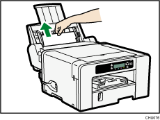 Illustratie van handinvoerlade