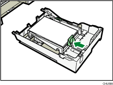illustratie papiergeleider