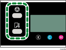 illustratie form feed-knop