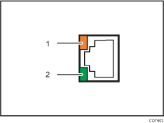 10BASE-T/100BASE-TX port illustration numbered callout illustration